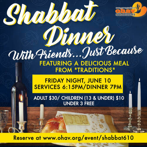 Banner Image for Shabbat Dinner 